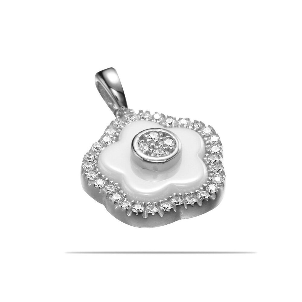 Simulated Diamonds set in 925 & Fine Ceramic